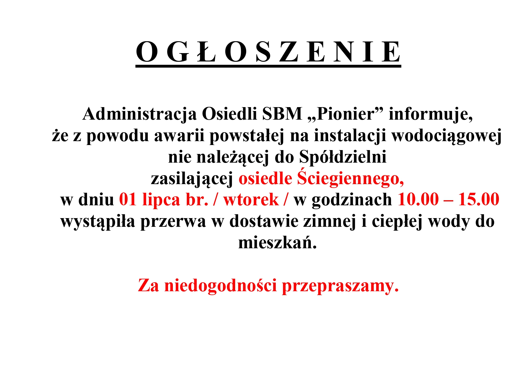 O G Ł O S Z E N I E o awarii 1 page 0001